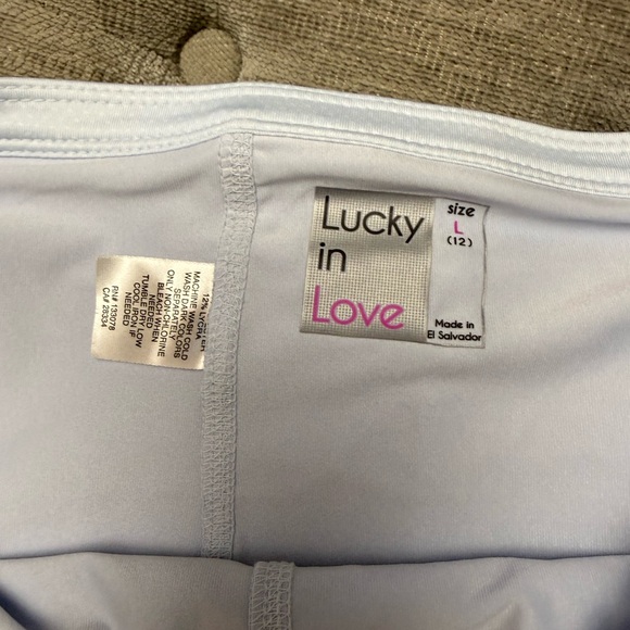 LUCKY IN LOVE Women’s Undercover Love Long Endless Love Skirt Skort Tennis Large - Picture 7 of 9